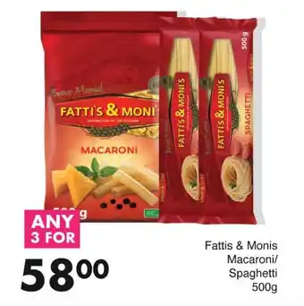 Save Fattis & Monis Macaroni/ Spaghetti offer