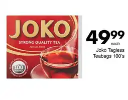 Save Joko Tagless Teabags offer