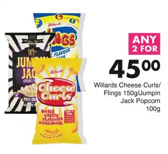 Save Willards Cheese Curls/ Flings/Jumpin Jack Popcorn offer