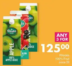 Save Rhodes 100% Fruit Juice offer