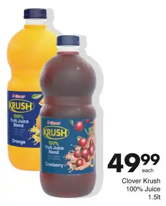 Save Clover Krush 100% Juice offer
