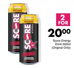 Save Score Energy Drink (Original Only) offer