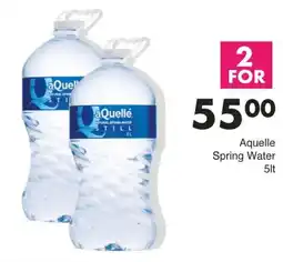 Save Aquelle Spring Water offer