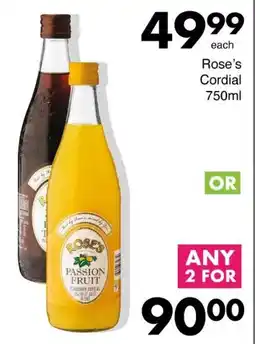 Save Rose's Cordial offer
