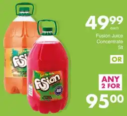 Save Fusion Juice Concentrate offer