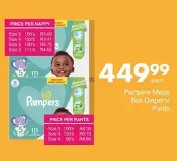 Save Pampers Mega Box Diapers/ Pants offer