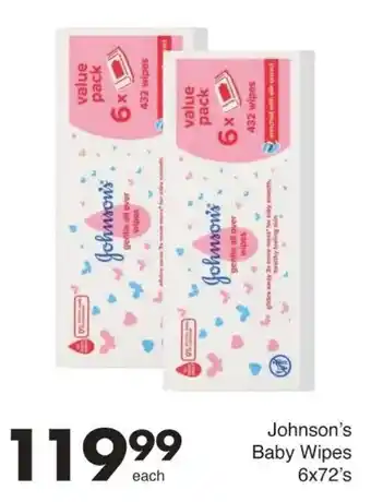 Save Johnson's Baby Wipes offer