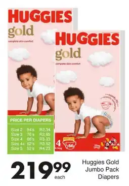 Save Huggies Gold Jumbo Pack Diapers offer