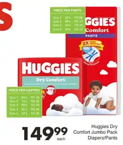 Save Huggies Dry Comfort Jumbo Pack Diapers/Pants offer