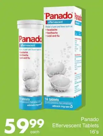 Save Panado Effervescent Tablets offer