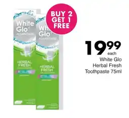 Save White Glo Herbal Fresh Toothpaste offer