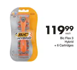 Save Bic Flex 3 Hybrid + 6 Cartridges offer