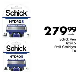 Save Schick Men Hydro 5 Refill Catridges offer