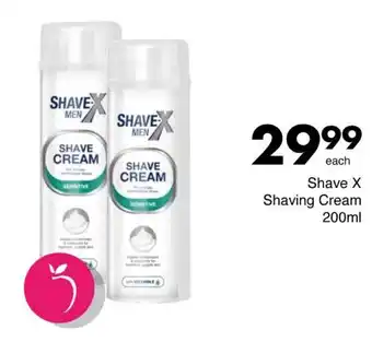 Save Shave X Shaving Cream offer