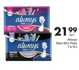 Save Always Maxi Slim Pads offer