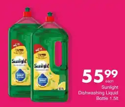 Save Sunlight Dishwashing Liquid Bottle offer