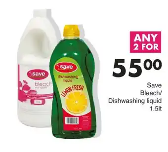 Save Save Bleach/ Dishwashing liquid offer