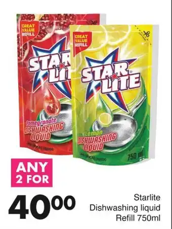 Save Starlite Dishwashing liquid Refill offer