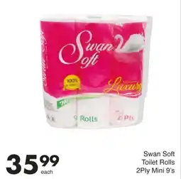 Save Swan Soft Toilet Rolls 2Ply Mini offer