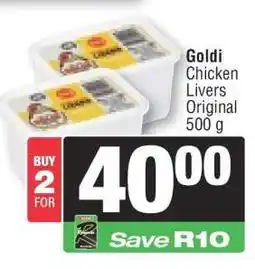 Spar Goldi Chicken Livers Original 500 g offer