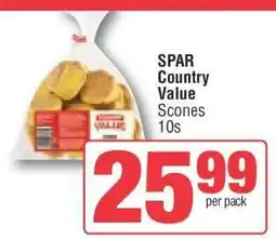 Spar SPAR Country Value Scones 10s offer