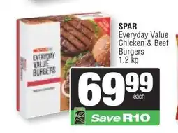 Spar SPAR Everyday Value Chicken & Beef Burgers offer