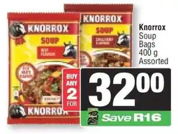 Spar Knorrox Soup Bags offer