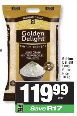 Spar Golden Delight Long Grain Rice 10 kg offer