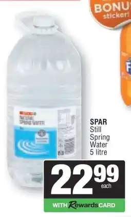 Spar SPAR Still Spring Water offer