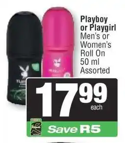 Spar Playboy or Playgirl Roll On offer