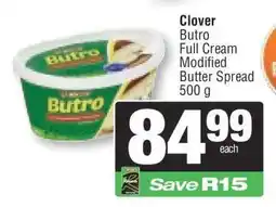 Spar Clover Butro Full Cream Modified Butter Spread offer