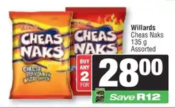 Spar Willards Cheas Naks offer