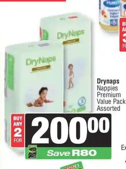 Spar DryNaps offer