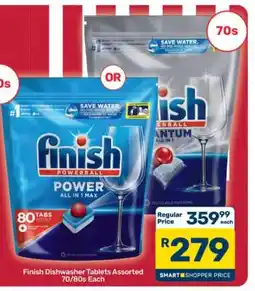 Pick n Pay Hypermarket Finish Dishwasher Tablets Assorted 70/80s Each offer