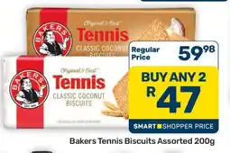 Pick n Pay Hypermarket Bakers Tennis Biscuits Assorted 200g offer