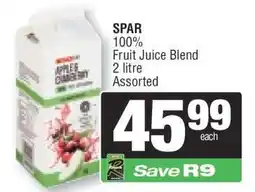 Spar SPAR 100% Fruit Juice Blend offer