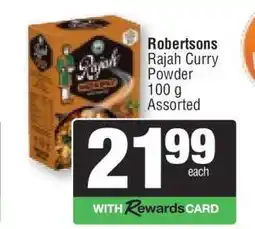 Spar ROBERTSONS RAJAH CURRY POWDER offer