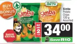 Spar SIMBA POTATO CHIPS offer