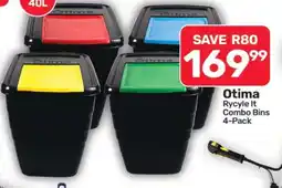 Pick n Pay Hypermarket Otima Rycycle It Combo Bins 4-Pack offer