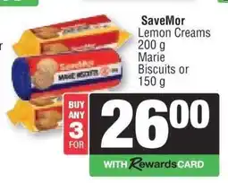 Spar SaveMor Lemon Creams / Marie Biscuits offer