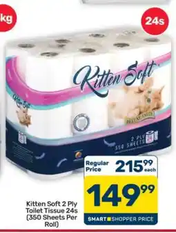 Pick n Pay Hypermarket Kitten Soft 2 Ply Toilet Tissue 24s offer