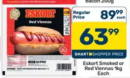 Pick n Pay Hypermarket Eskort Smoked or Red Viennas 1kg offer