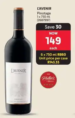Makro L’Avenir Pinotage offer