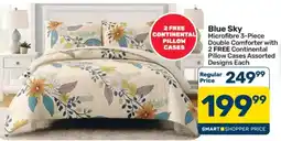 Pick n Pay Hypermarket Blue Sky Microfibre 3-Piece Double Comforter offer