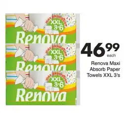 Save Renova Maxi Absorb Paper Towels XXL offer