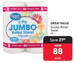 Makro GREAT VALUE Jumbo Roller Towel 4's offer