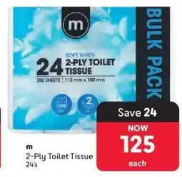 Makro m 2-Ply Toilet Tissue 24's offer