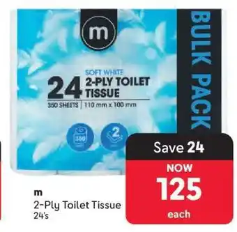 Makro m 2-Ply Toilet Tissue 24's offer