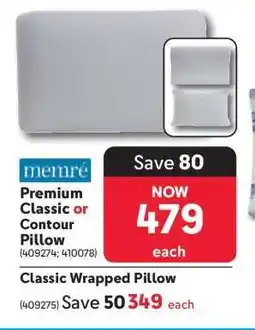 Makro Premium Classic or Contour Pillow offer