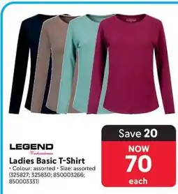Makro Ladies Basic T-Shirt offer